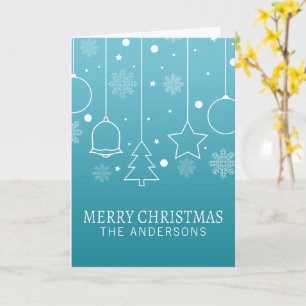 Personalisierter Individuelle Name Weihnachten G Karte