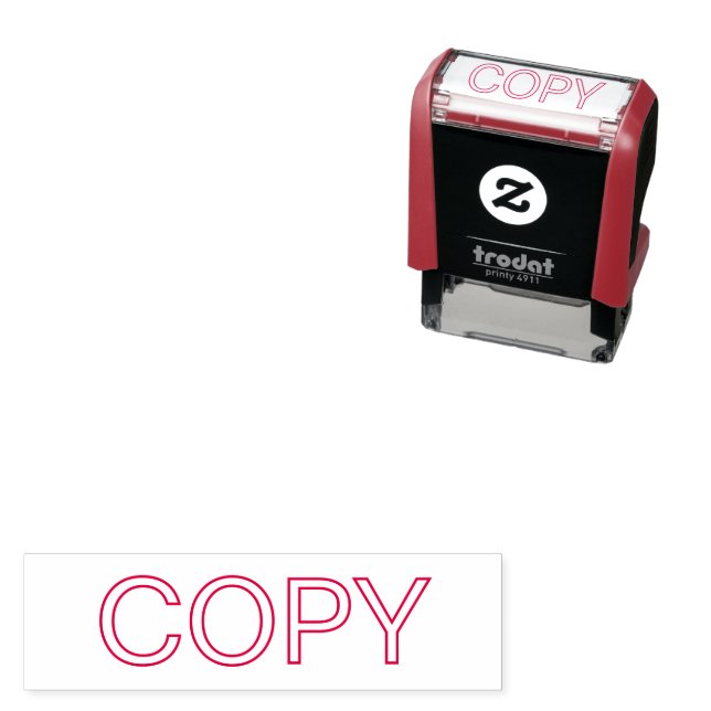 Personalisierter individueller COPY Selbstfärber-S Permastempel (Beispiel)