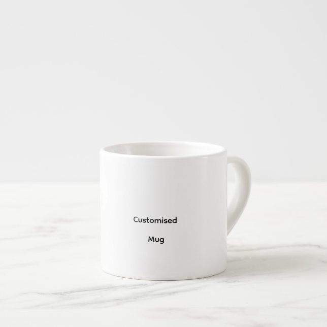 Personalisierter individueller Espresso-Becher Espressotasse (Vorderseite Rechts)