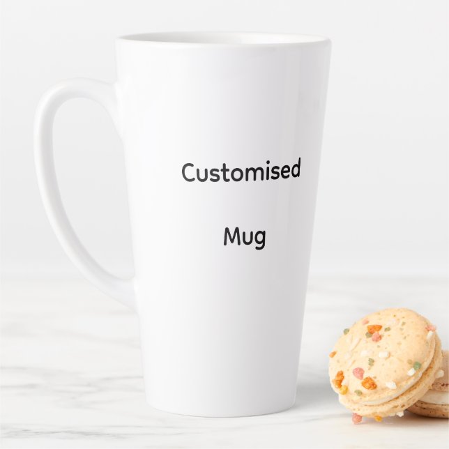 Personalisierter individueller Latte-Becher Milchtasse (Beispiel)