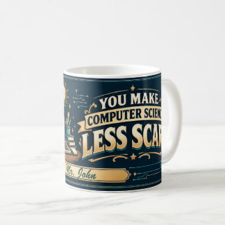 Personalisierter Informatik-Lehrer-Mug, Danke! Kaffeetasse