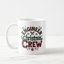 Personalisierter Ingenieur Weihnachts-Crew Kaffeetasse