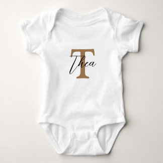 Personalisierter Initial- und Name Baby Strampler