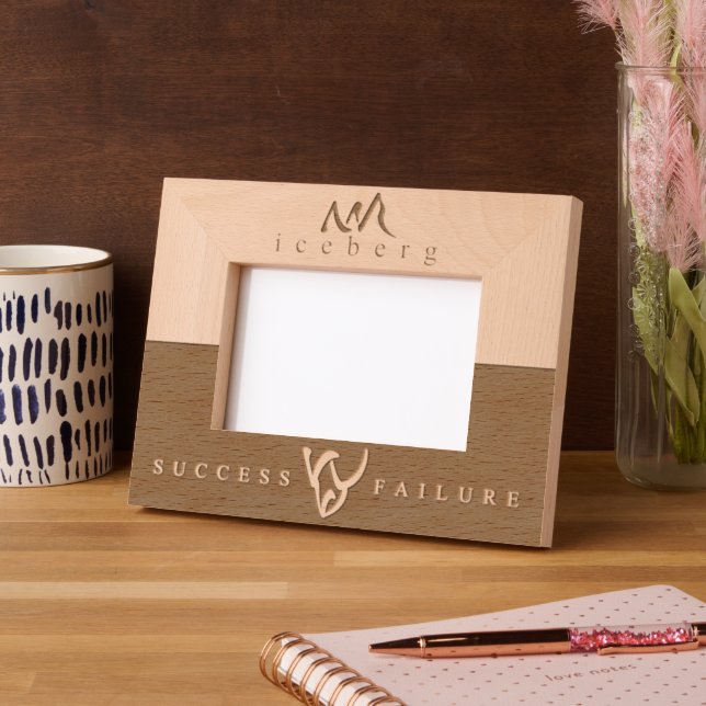 Personalisierter Inspirationserfolg Iceberg Geätzte Rahmen (Links)