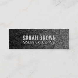 Personalisierter Instagram "Black Leather" Mini Visitenkarte