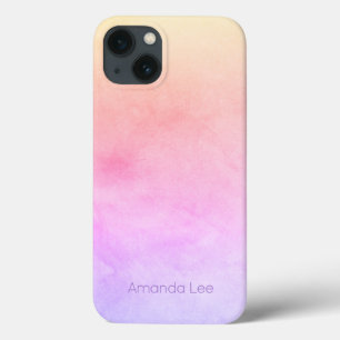 Personalisierter intensiver frostiger Regenbogen-B Case-Mate iPhone Hülle