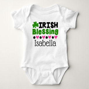 Personalisierter irischen segnenst patrick baby strampler