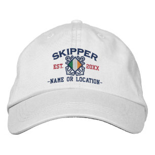 Personalisierter irischer Kapitän-Seestickerei Bestickte Kappe