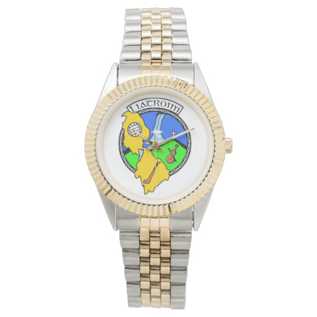 Personalisierter irischer Landkreis Männeruhren Co Armbanduhr (Vorderseite)