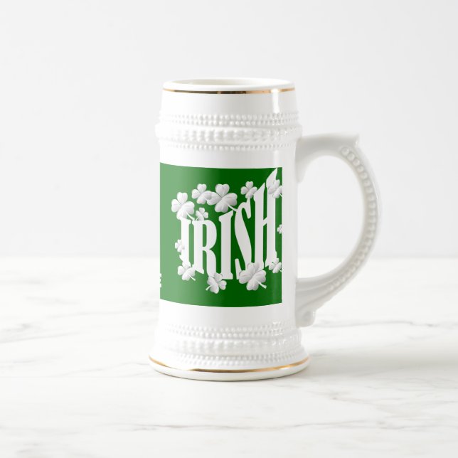 Personalisierter irischer Text Bierglas (Rechts)