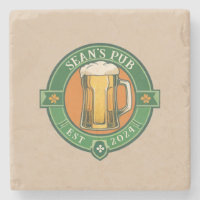 Personalisierter Irish Pub Untersetzer mit Individ
