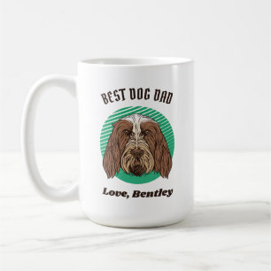 Personalisierter italienischer Spinone-Vater mit b Kaffeetasse