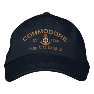 Personalisierter Jahr Name Commodore Lebensretter Bestickte Baseballkappe