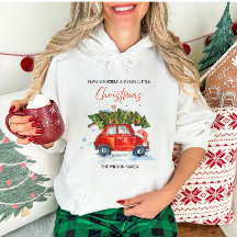 Personalisierter Jahrgang Weihnachten - Rotes Auto