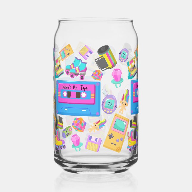 Personalisierter Jahrtausendlicher Sipper Glass Cu Dosenglas (Vorderseite)