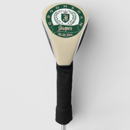 Personalisierter Jasper Trauzeuge Wappen Kieferngr Golf Headcover