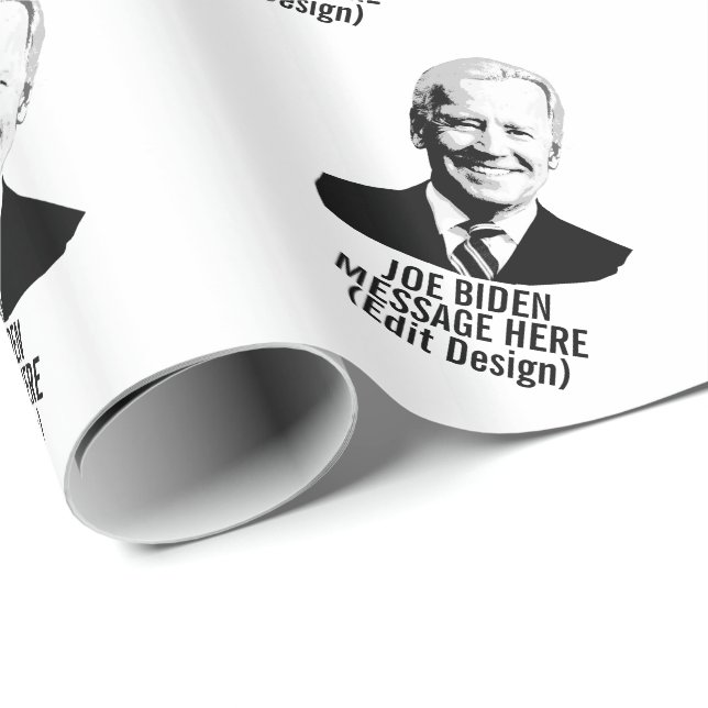 Personalisierter Joe Biden Geschenkpapier (Rolleneckpunkt)