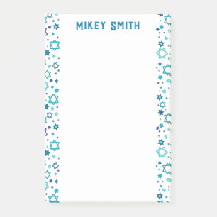 Personalisierter jüdischer Star Post-it Klebezettel