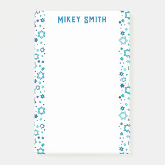 Personalisierter jüdischer Star Post-it Klebezettel