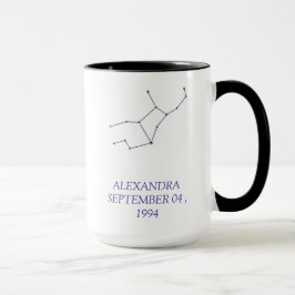 Personalisierter Jungfrau-Sternbild-Becher - Indiv Tasse
