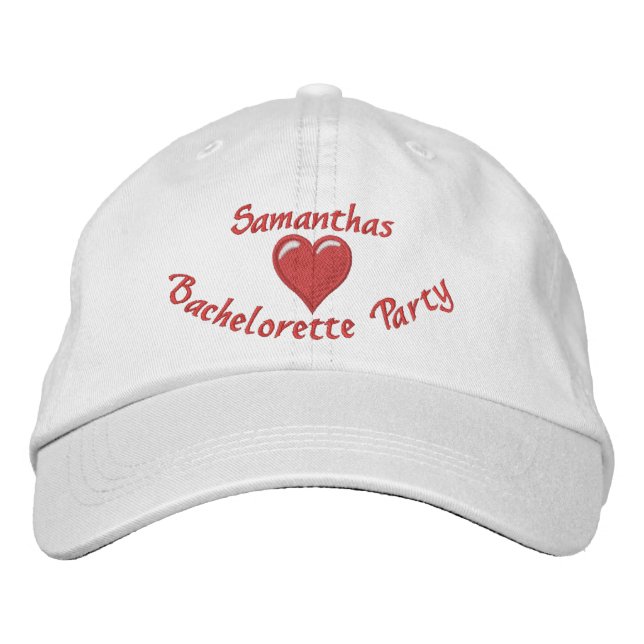 Personalisierter Junggeselinnen-Abschied Bestickte Baseballkappe (Vorderseite)