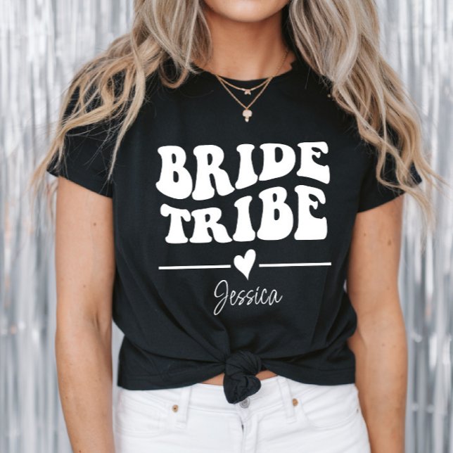 Personalisierter Junggeselinnen-Abschied Bride Tri T-Shirt (Von Creator hochgeladen)