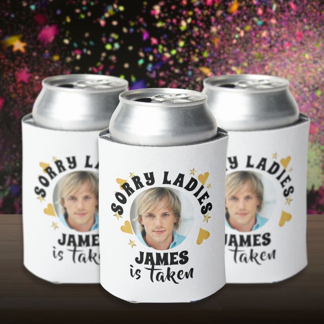 Personalisierter Junggeselinnen-Abschied Grooms Ge Dosenkühler (Personalized Bachelorette Party Grooms Face Photo Can Cooler)