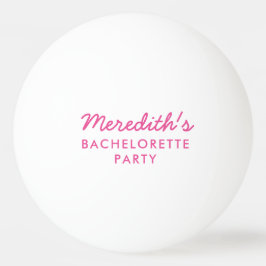 Personalisierter Junggeselinnen-Abschied Pong Ball Tischtennisball