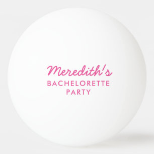 Personalisierter Junggeselinnen-Abschied Pong Ball Tischtennisball