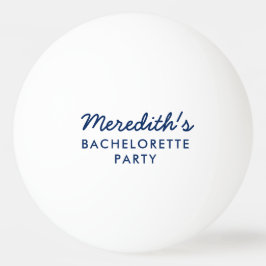 Personalisierter Junggeselinnen-Abschied Pong Ball Tischtennisball