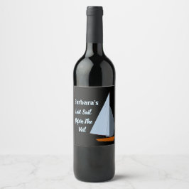 Personalisierter Junggeselinnen-Abschied Weinetikett