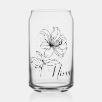 Personalisierter Juni Honeysuckle Birth Blume Gesc