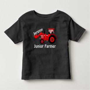 Personalisierter "Junior Bauer" und Red Loader Tra Kleinkind T-shirt