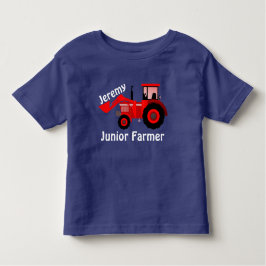 Personalisierter "Junior Bauer" und Red Loader Tra Kleinkind T-shirt