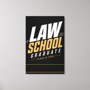 Personalisierter Jurastudent Absolvent 2026 Name Leinwanddruck