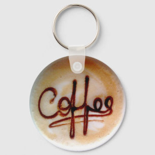 Personalisierter Kaffee auf Schaumstoff geschriebe Schlüsselanhänger