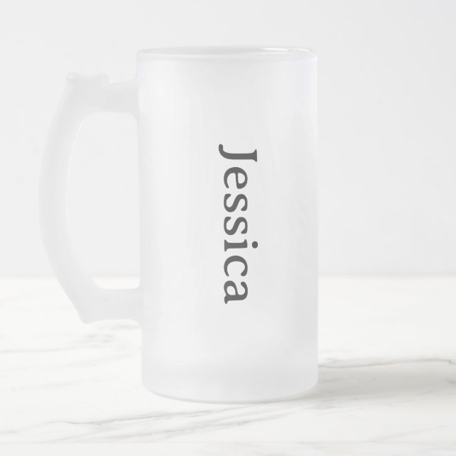 Personalisierter Kaffee-Cup, individueller Bier ka Mattglas Bierglas (Links)