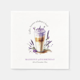 Personalisierter Kaffee Erwachsene Geburtstag Serviette