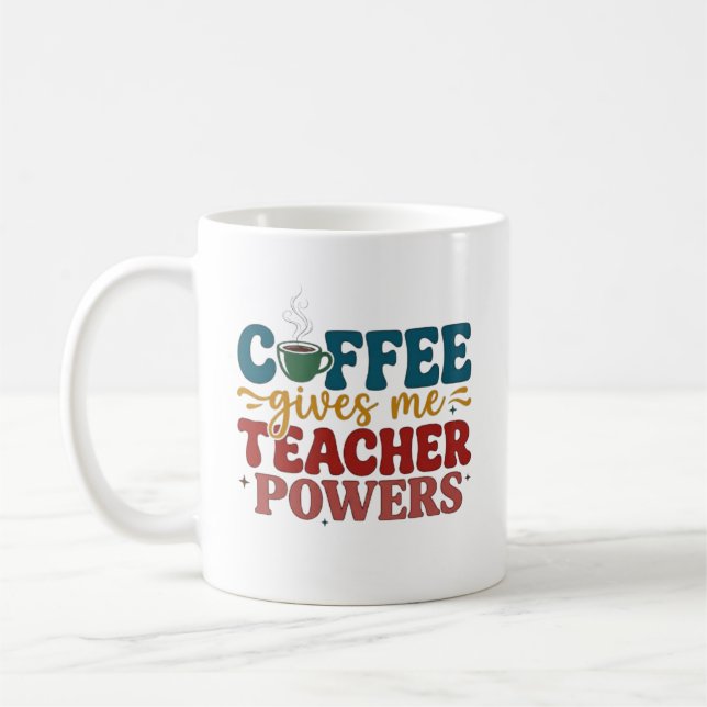 Personalisierter Kaffee Gibt Mir Lehrerkräfte-Gesc Kaffeetasse (Links)
