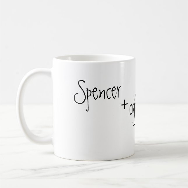 personalisierter Kaffee Tasse (Links)