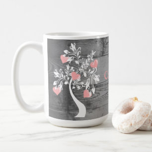 Personalisierter Kaffee-Tasse in Rosa Kaffeetasse