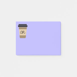 Personalisierter Kaffee unterwegs Post-it Klebezettel