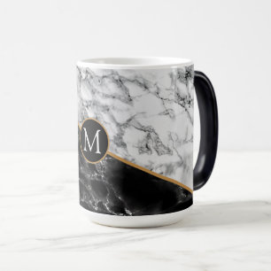 Personalisierter Kaffeebecher mit falschem Marmor Verwandlungstasse