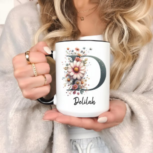Personalisierter Kaffeebecher mit Geburtsblume als Tasse
