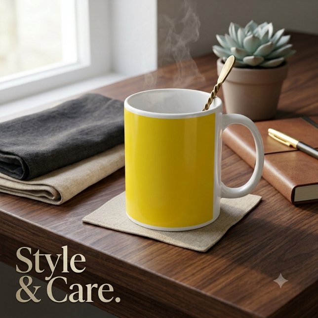 Personalisierter Kaffeebecher mit goldenem Akzent  Kaffeetasse (Personalized Gold Accent Coffee Mug Elegant Gift)