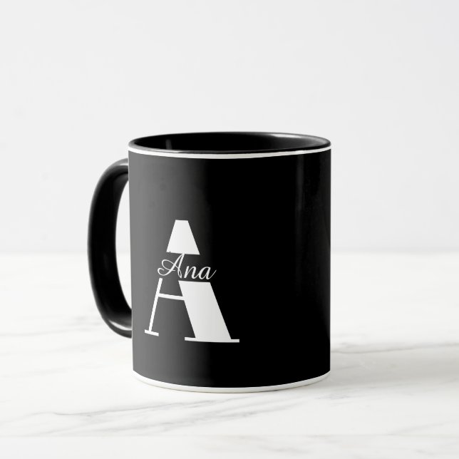 Personalisierter Kaffeebecher mit Namen Tasse (Vorderseite Links)