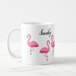 Personalisierter Kaffeebecher Rosa Flamingo Kaffeetasse
