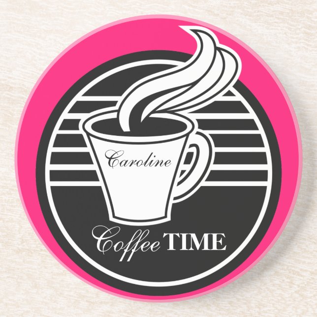 Personalisierter Kaffeetasse-Getränk-Untersetzer Getränkeuntersetzer (Vorne)