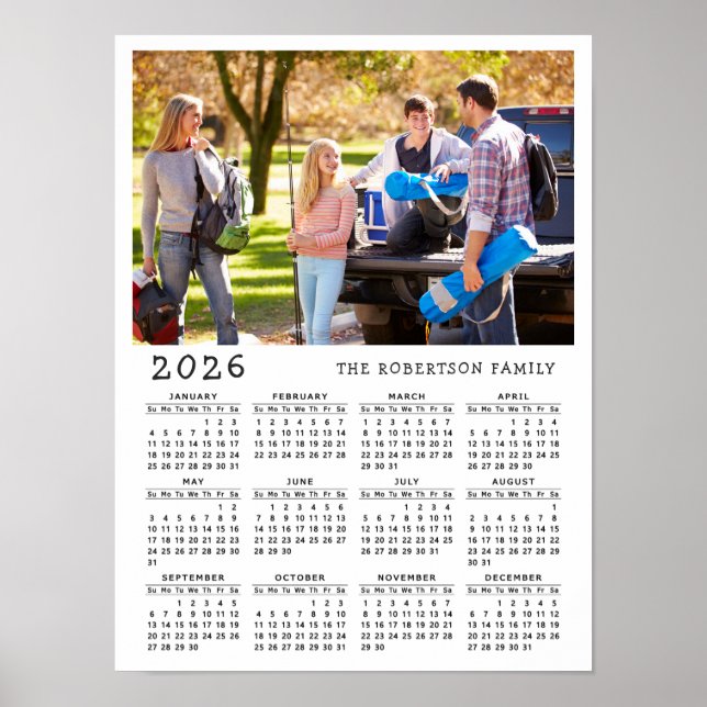 Personalisierter Kalender 2021 für Fotos Poster (Vorne)
