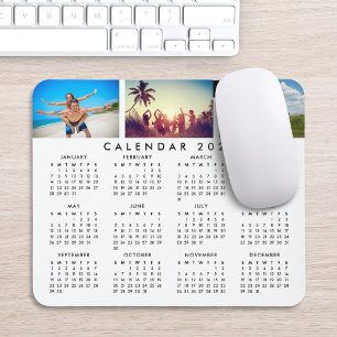 Personalisierter Kalender 2024 Mousepad